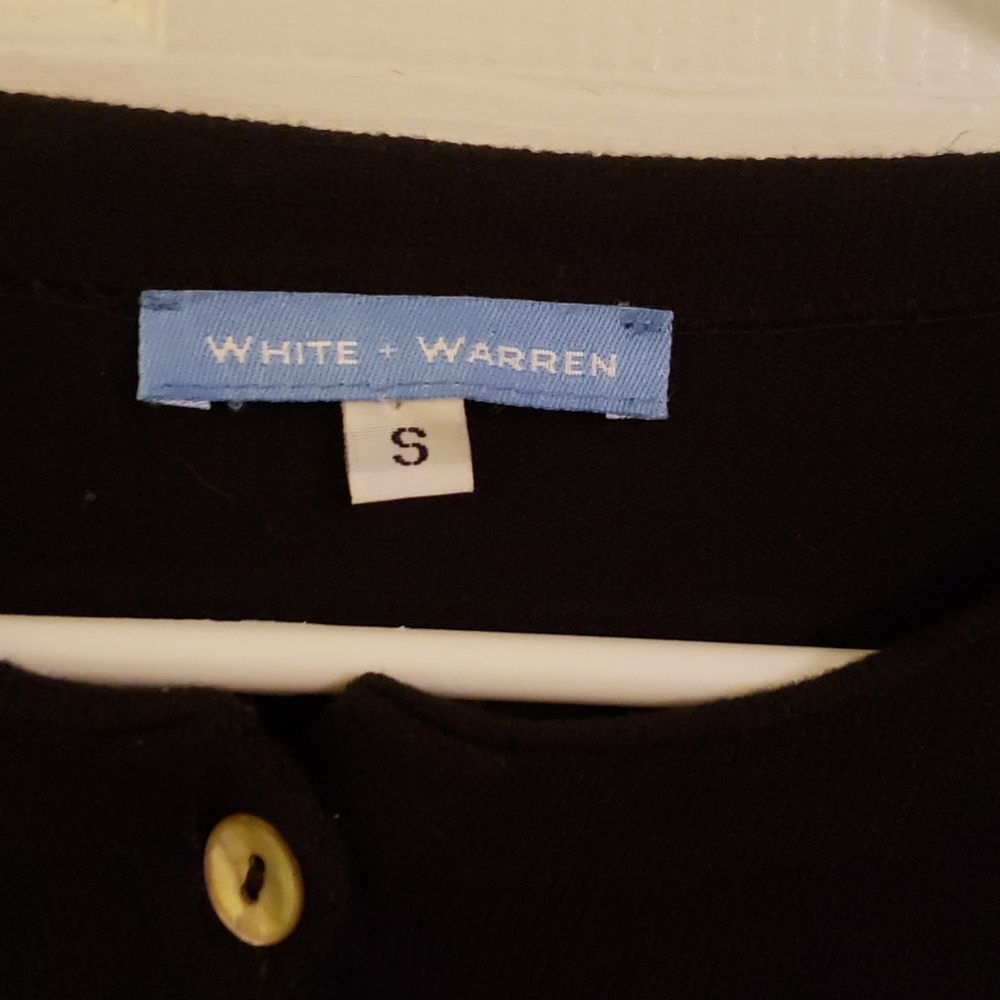 White + Warren black sweater vintage